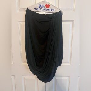 L.A.M.B. Dark Gray Asymmetrical Skirt Size 12